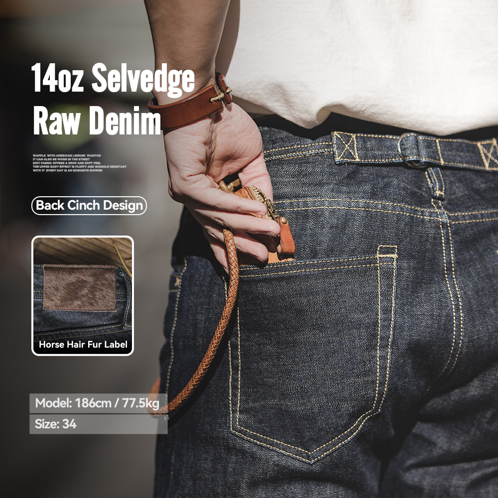 Levis Jeans 501 - Maden Men's 14oz Raw Selvedge Denim