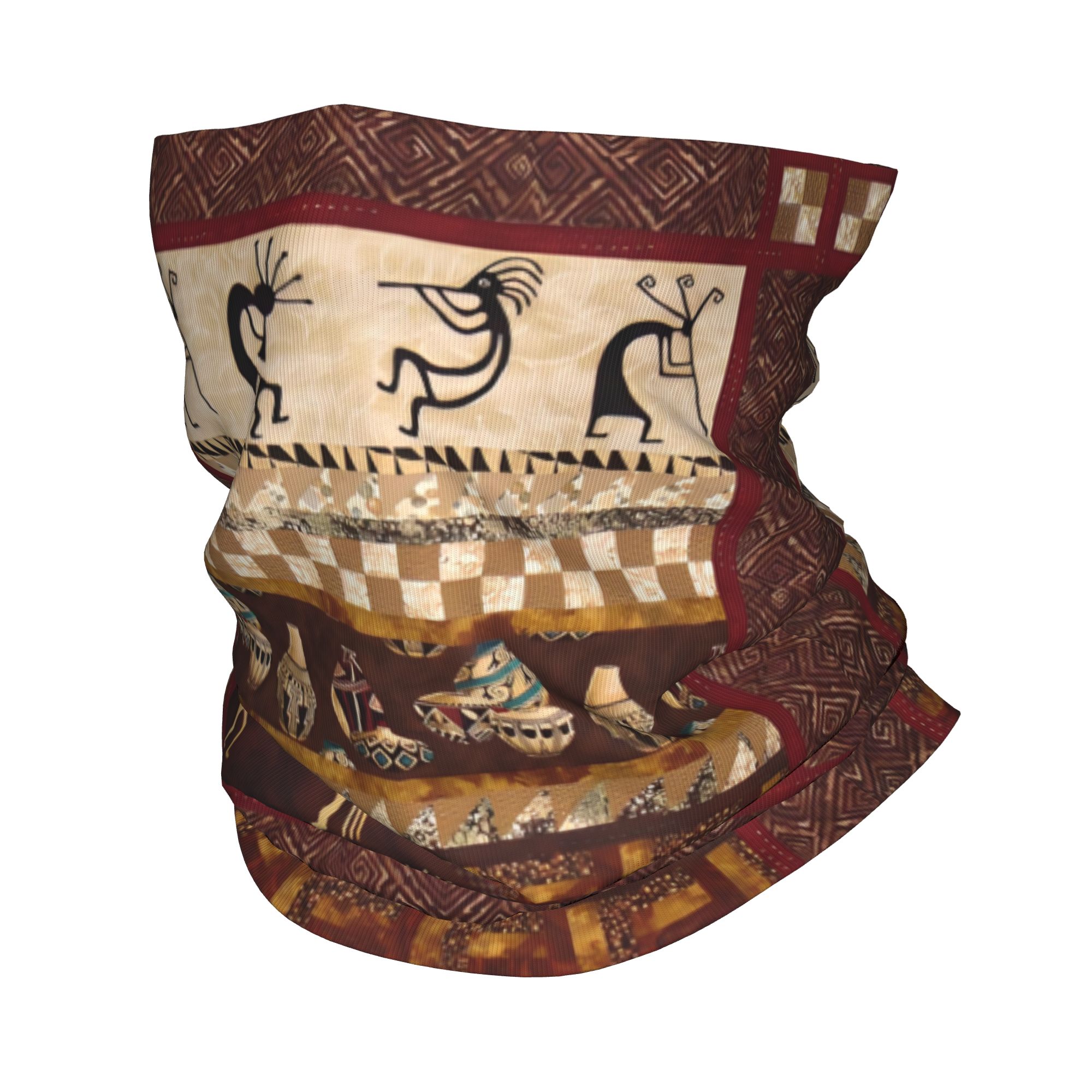 Ethnic Fashion Designer - Custom Kokopelli Winter Headband Neck Warmer