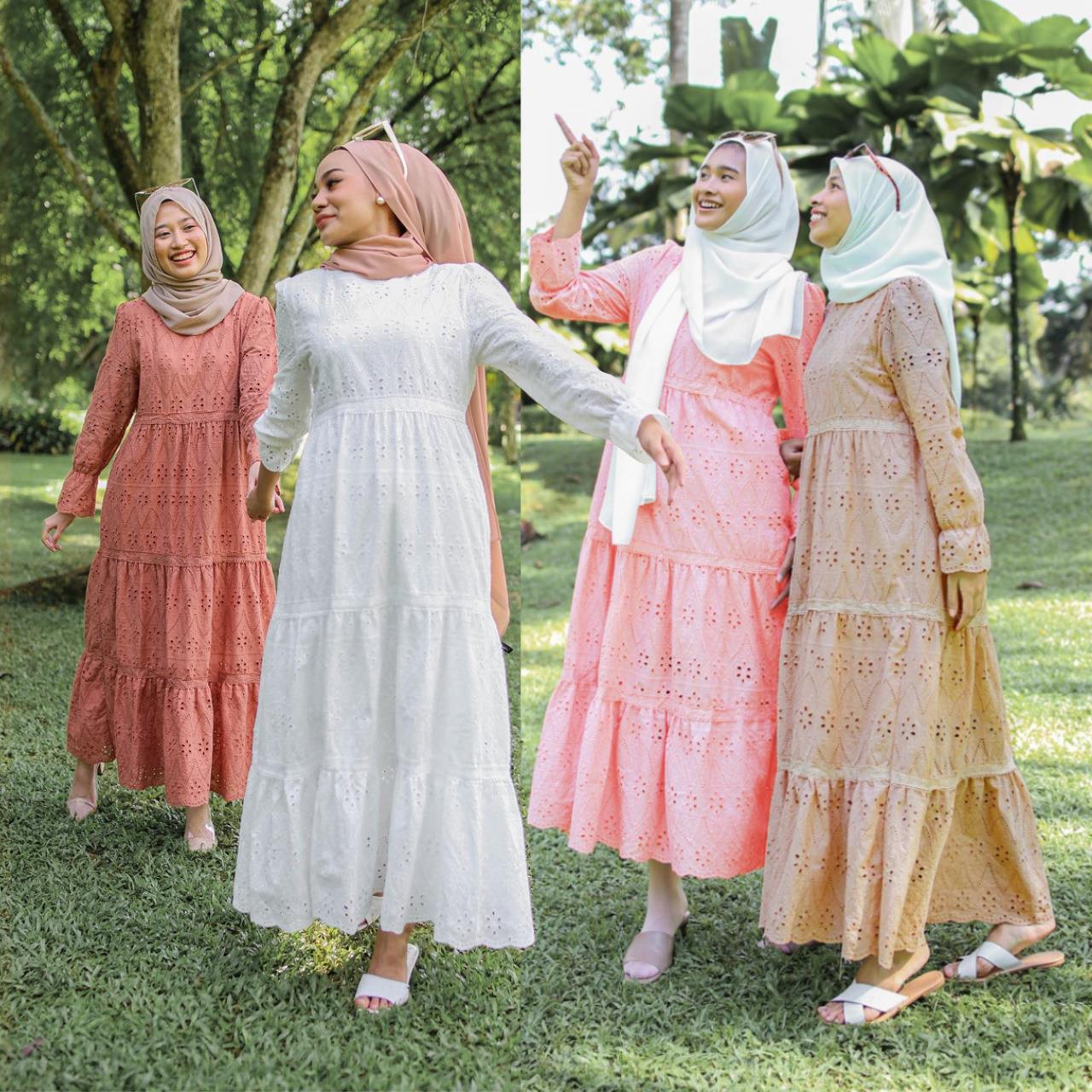 Ethnic Wear - Indonesian Hollow Lace Dress Women's Wear