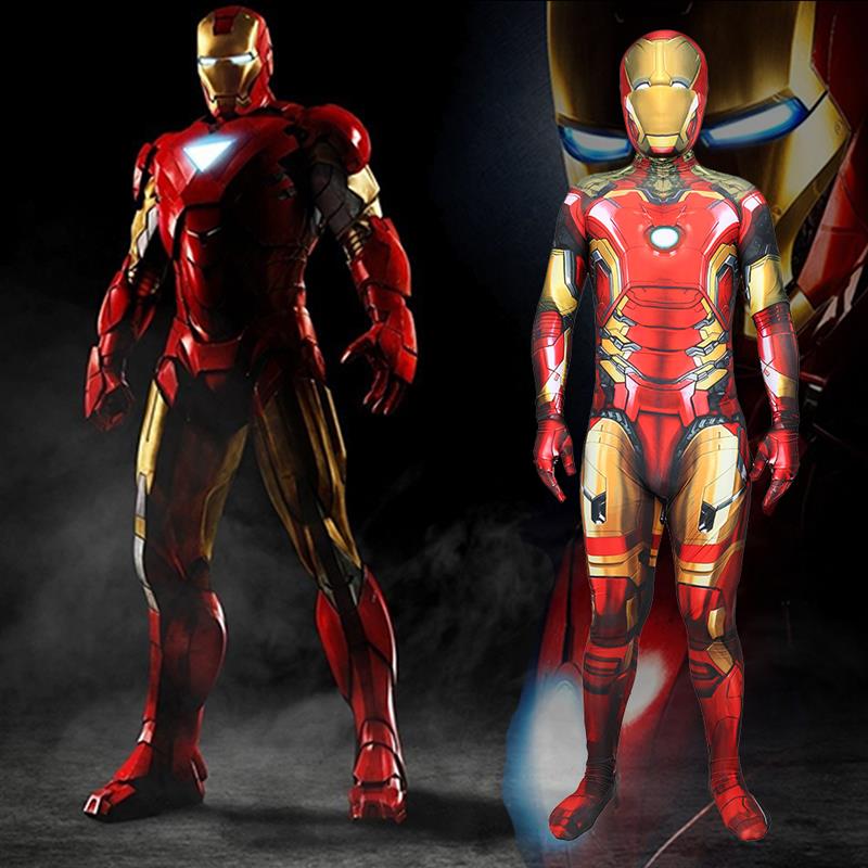Ethnic Wear - Iron Man Cosplay Suit Tight One-Piece