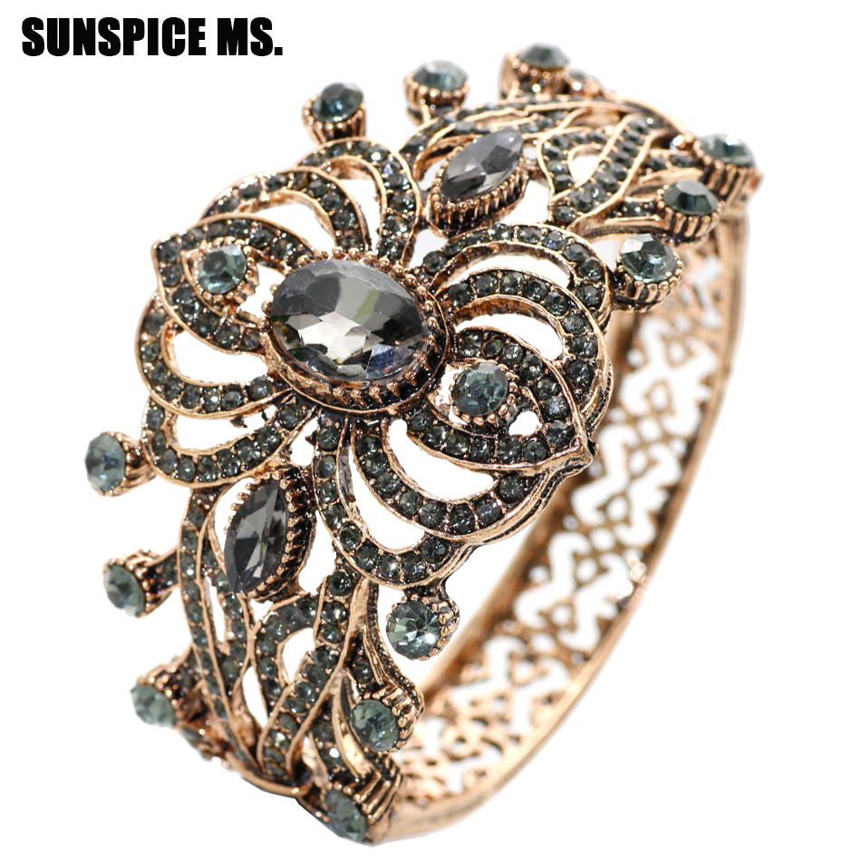 Women'S Ethnic Fashion Brands - Bohemia Ethnic Vintage Bangle Cuff Antique