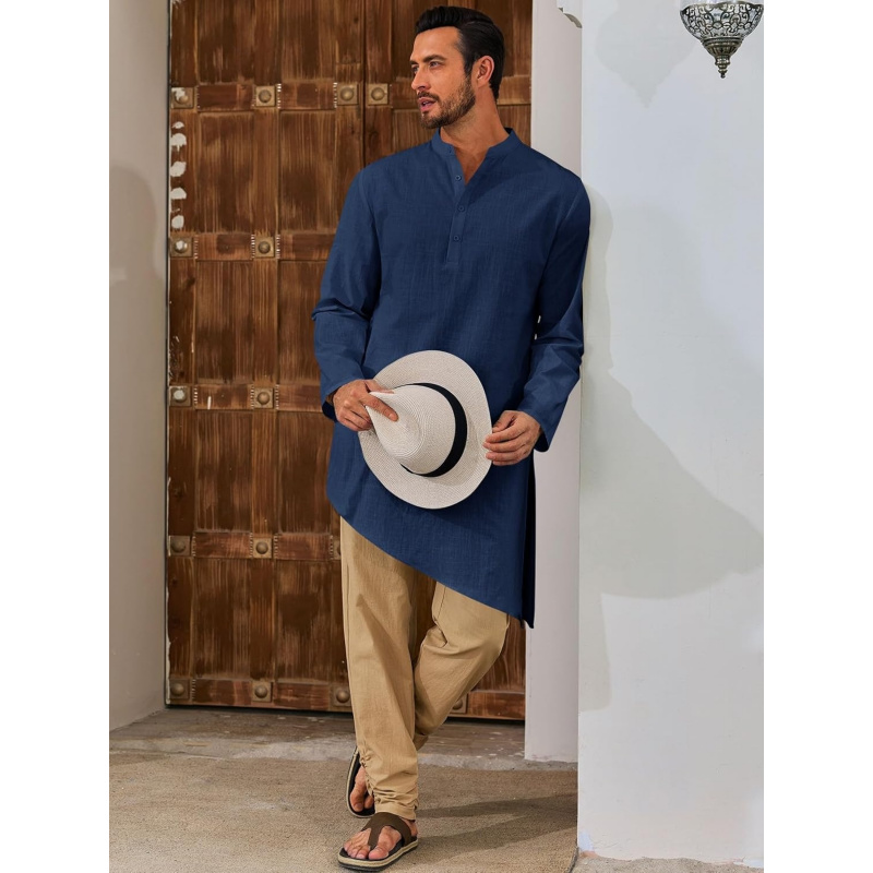 Mens Kaftan Robe Thobe Cotton  - Kurta Men Cotton review and price