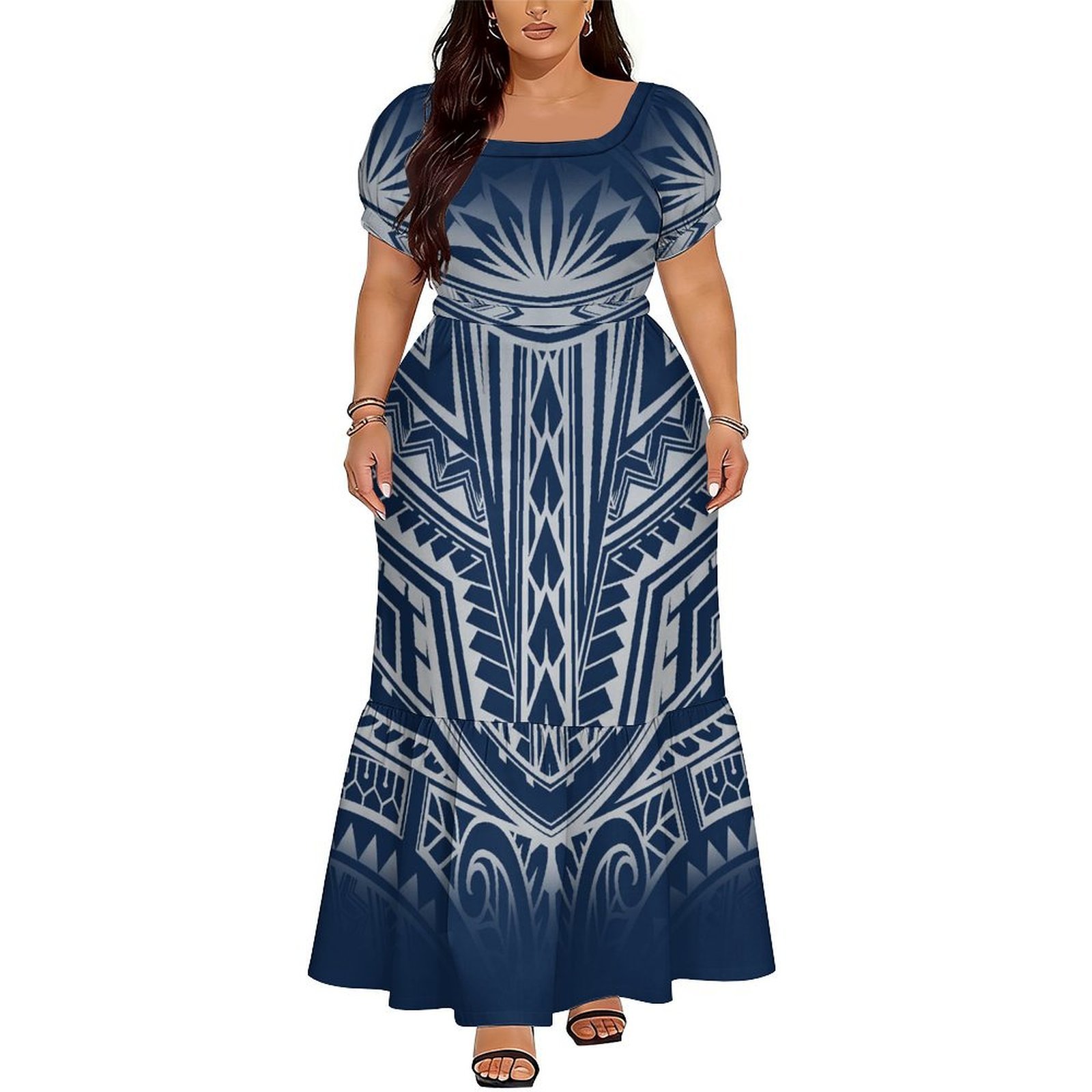 Hot-Selling Elegant V-Neck Lon - Ethnic Wear review and price