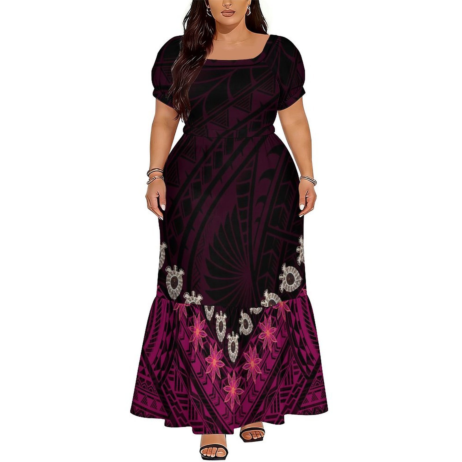 Hot-Selling Elegant V-Neck Lon - Ethnic Wear review and price