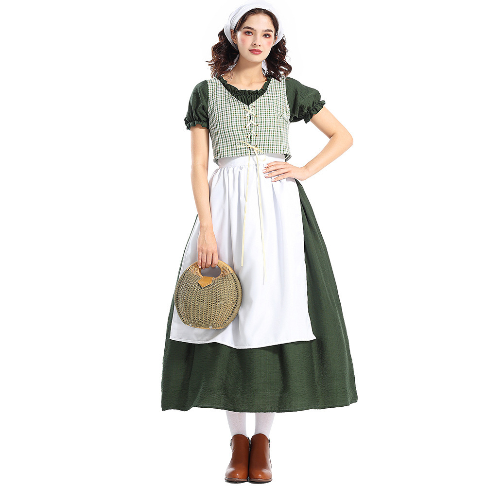 Halloween Pioneer Costume Gree - Ethnic Wear review and price
