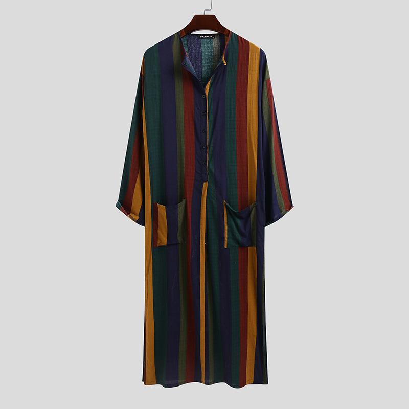 Men's Long Striped Printed Shi - Ethnic Wear Fashion Designer review and price