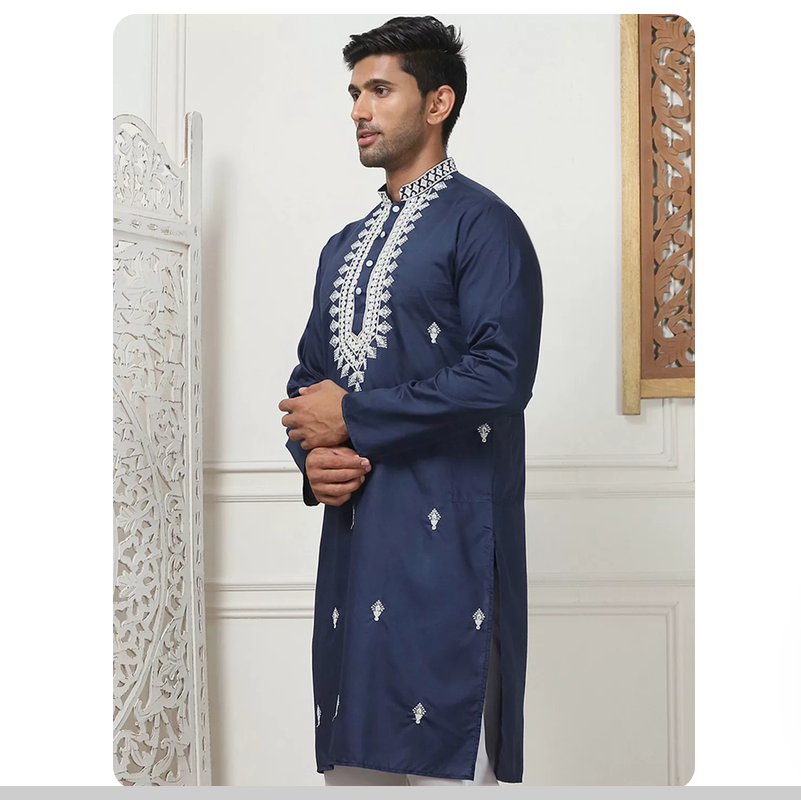 Indian ethnic style traditiona - Kurta Men Cotton review and price