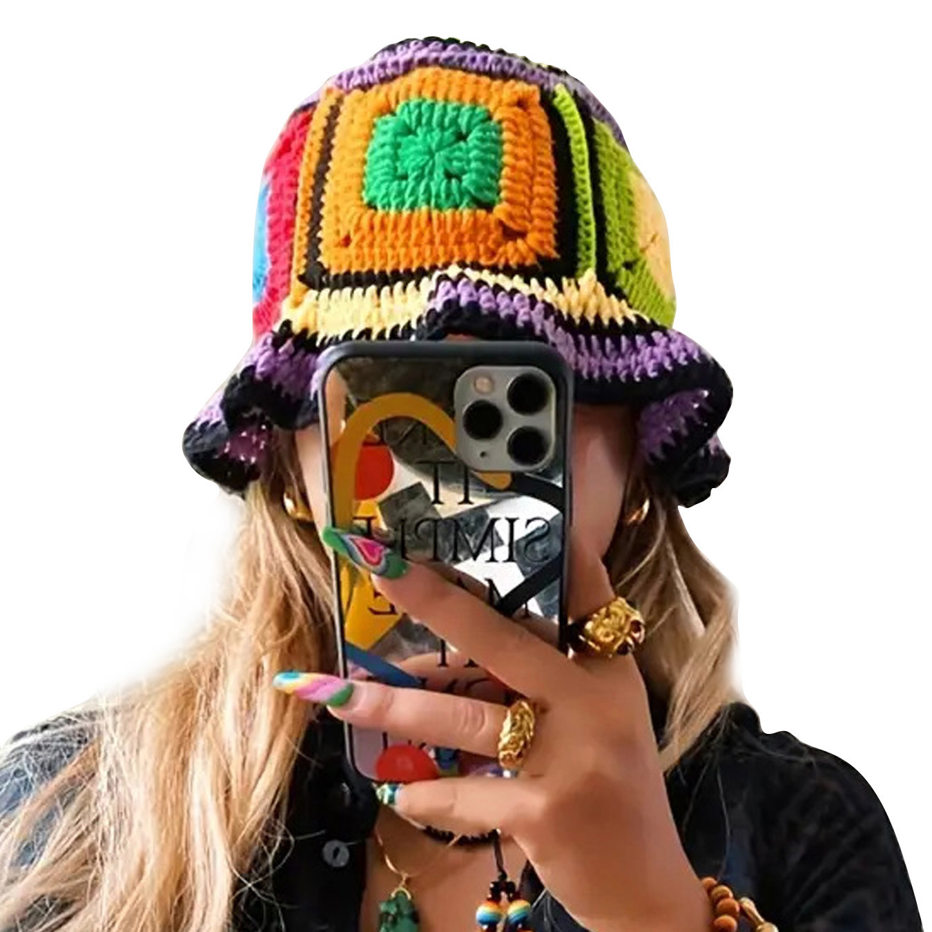 Purple-Edged Zuma Hat, Hand-Kn - Ethnic Wear Fashion Designer review and price