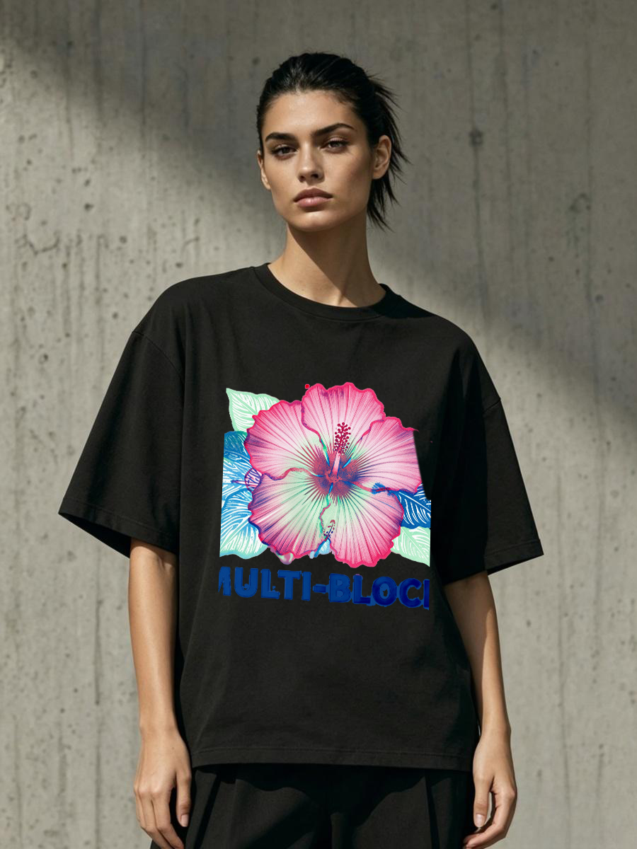 T Shirts Woman Block Print Han - Ethnic Wear Fashion Designer review and price