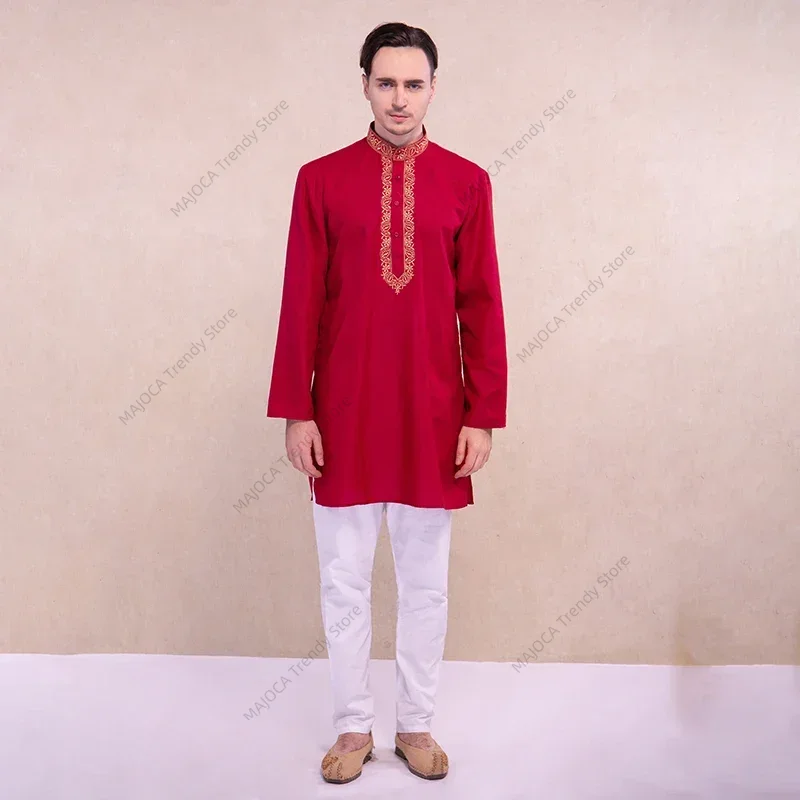Indian Dress for Men Kurtas Sh - Kurta Men Cotton review and price