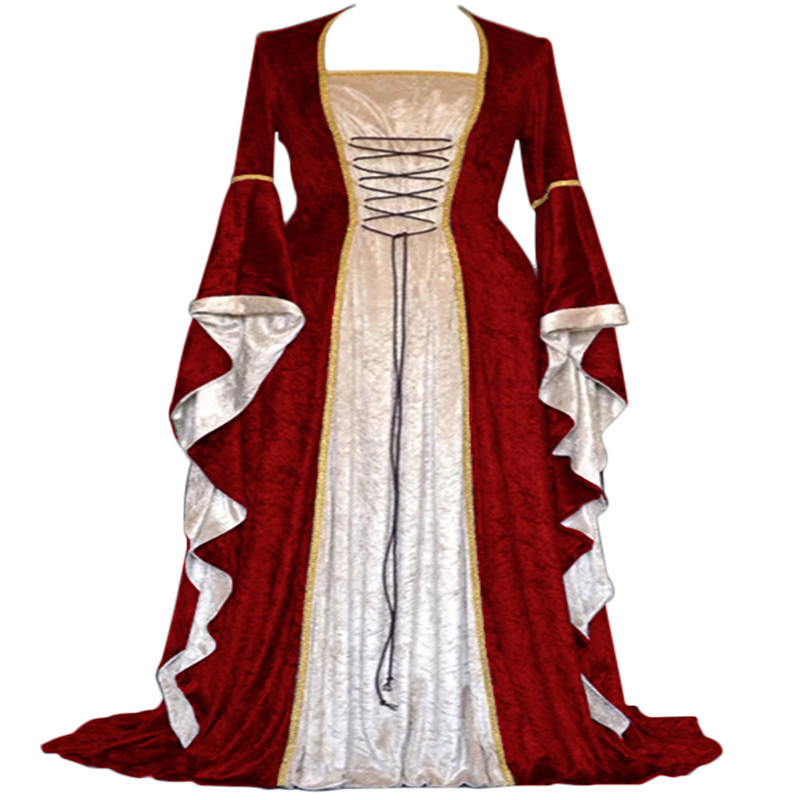 Retro Medieval Court Dress Wom - Ethnic Wear review and price