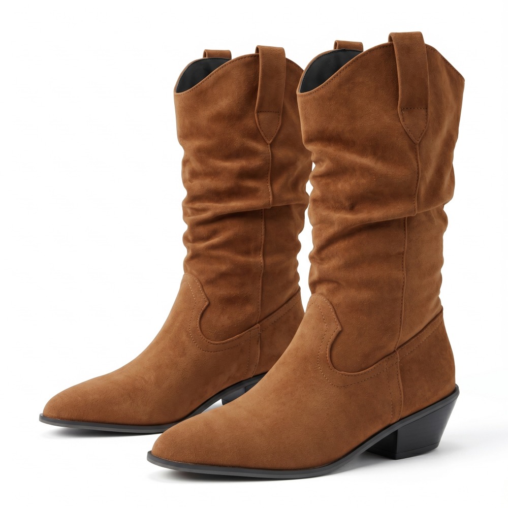 Fall Winter Velvet Short Boots - Ethnic Wear review and price